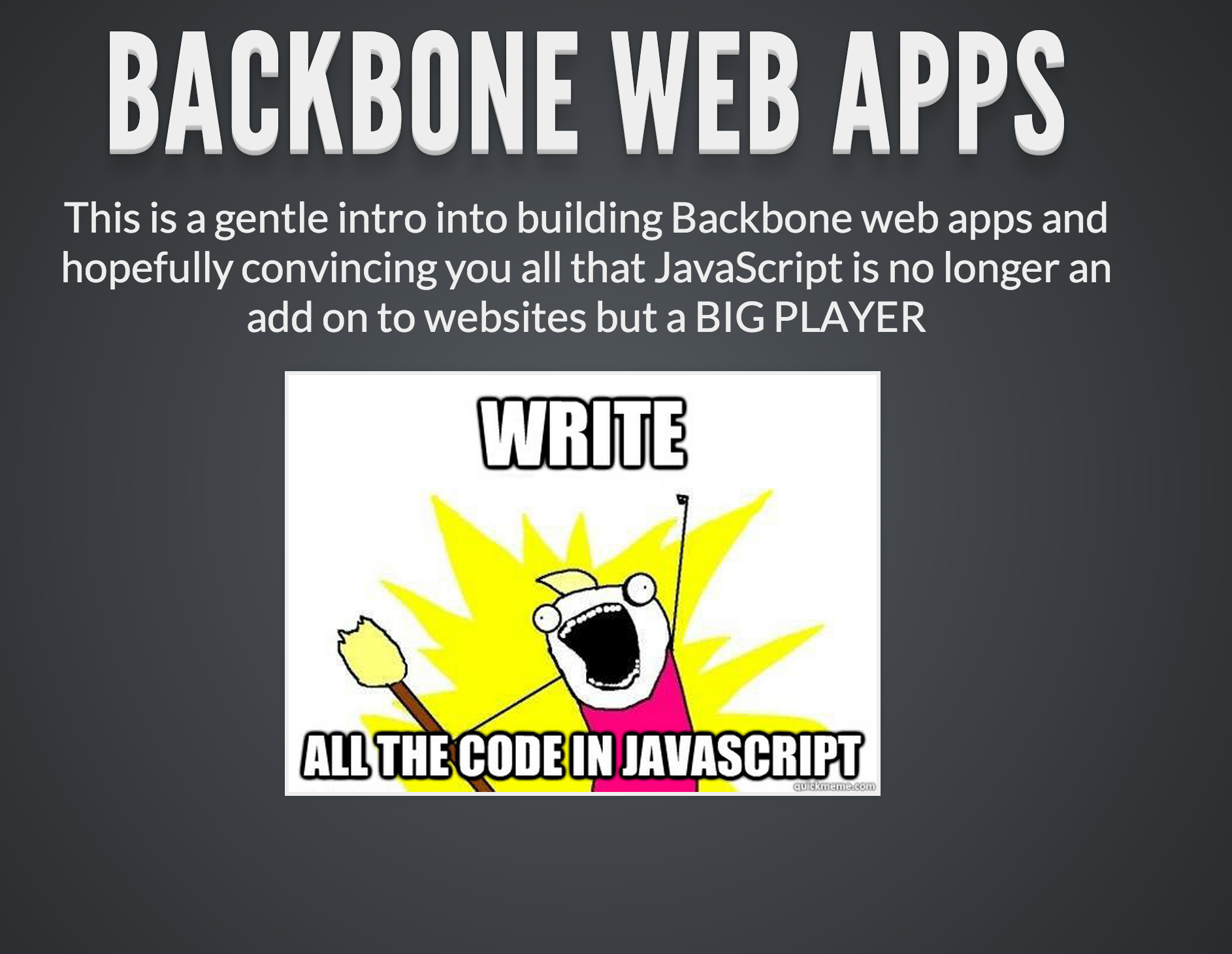 Backbone js presentation